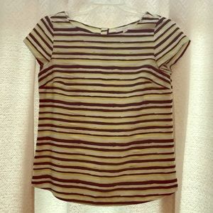 Striped Short Sleeve Top